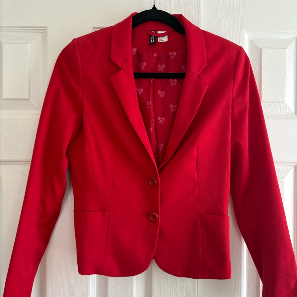 H&M Women's Red Blazer Jacket